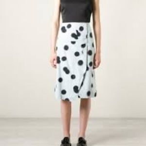 Marc by Marc Jacobs blurred dots midi skirt